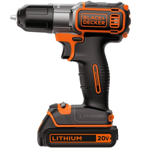 Parafusadeira e Furadeira 3/8 Pol. a Bateria 20V Lithium AutoSense Black and Decker